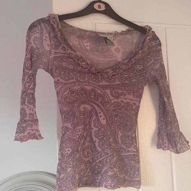 Unique Vintage Women's Blouse - Purple/Pink - 8 on Productcaster.