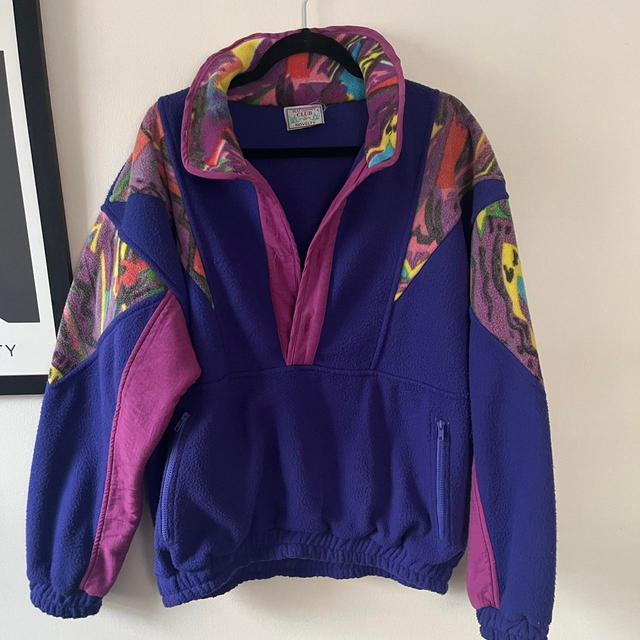 Reclaimed Vintage Men's Sweatshirt - Purple/Multi - L on Productcaster.