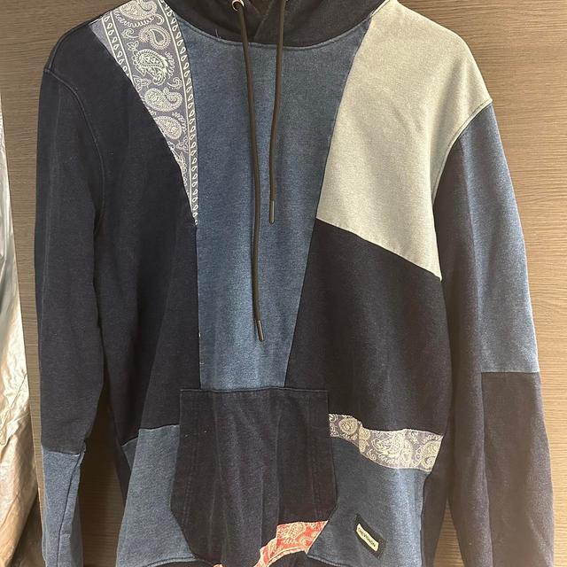 Men's Hoodie - Blue - L on Productcaster.