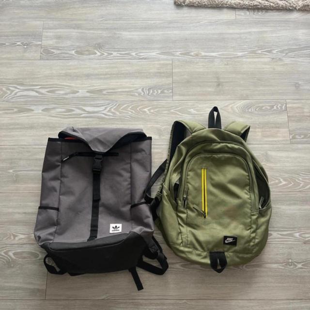 Adidas Men's Backpacks - Khaki/Green on Productcaster.