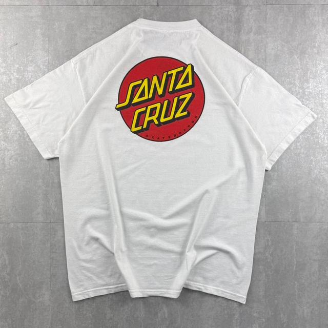 Santa Cruz Men's T-shirt - White/Red - XL on Productcaster.