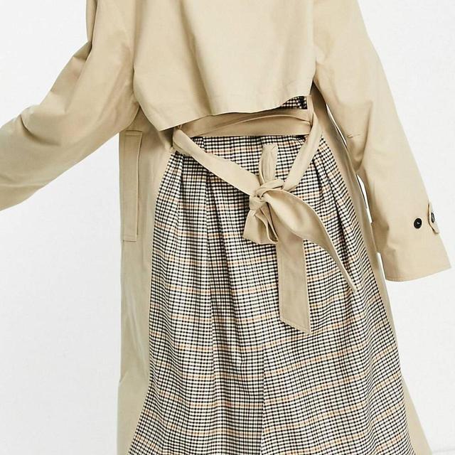 ASOS Design Women's Trench - Tan/Cream - XL on Productcaster.