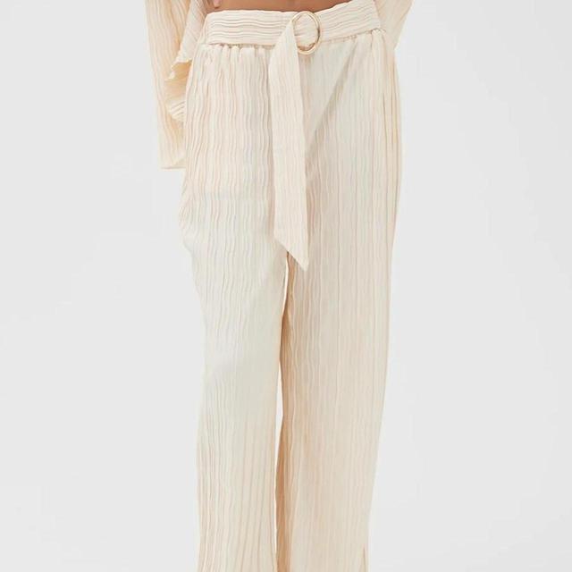 4th & Reckless Women's Trousers - Cream - UK 14 on Productcaster.