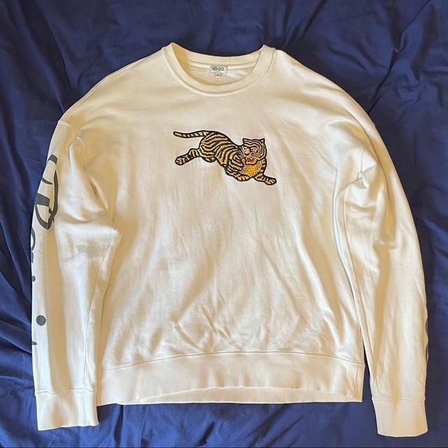 Kenzo Men's Jumper - Cream - L on Productcaster.