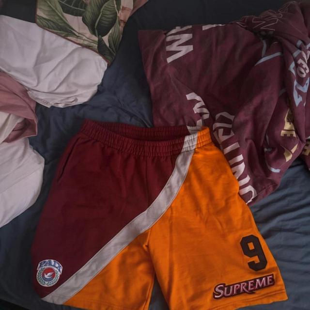 Supreme Men's Shorts - Orange/Red - M on Productcaster.