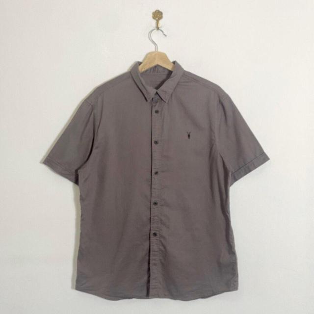 AllSaints Men's Shirt - Grey - L on Productcaster.