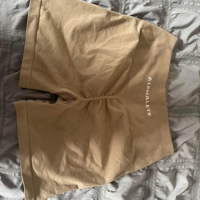 Alphalete Women's Shorts - Tan - UK 8 on Productcaster.