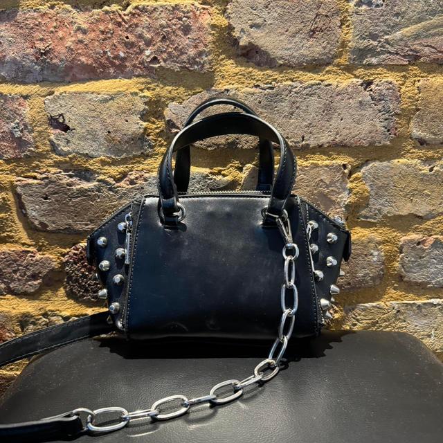 Zara Women's Shoulder bags - Black/Silver on Productcaster.