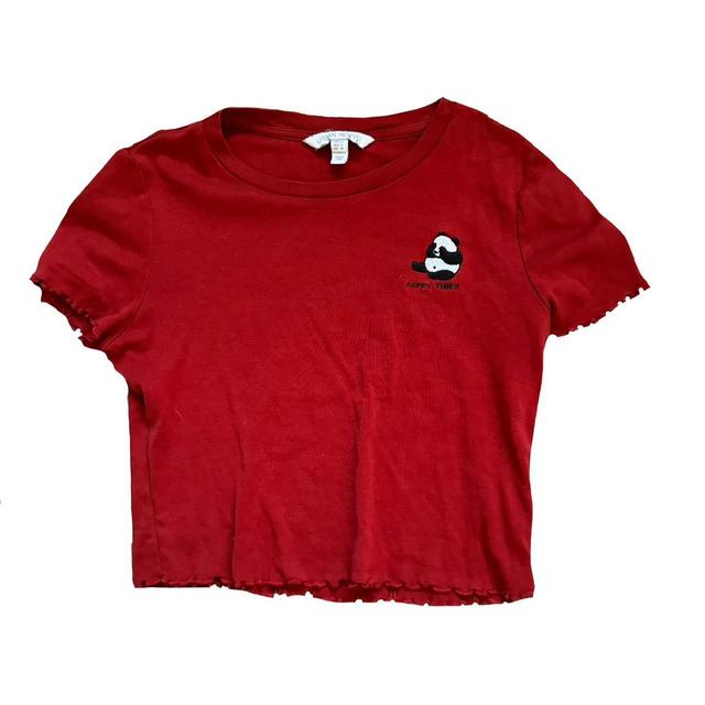 Urban Revivo Women's Crop top - Red - 10 on Productcaster.