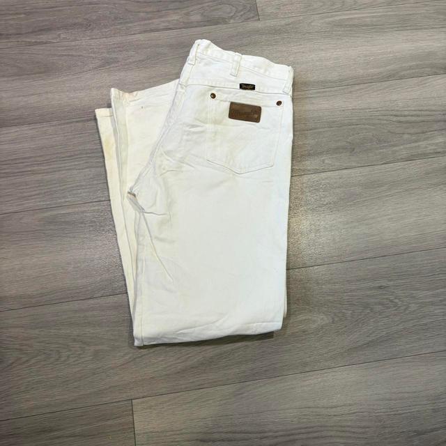 Wrangler Men's Chino Trousers - White - 33" on Productcaster.