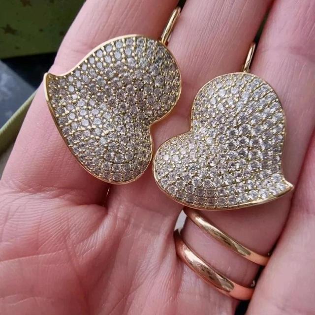 Women's Earrings - Gold on Productcaster.