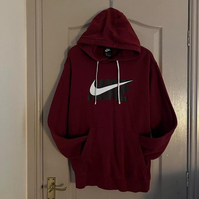 Nike Men's Hoodie - Red - L on Productcaster.