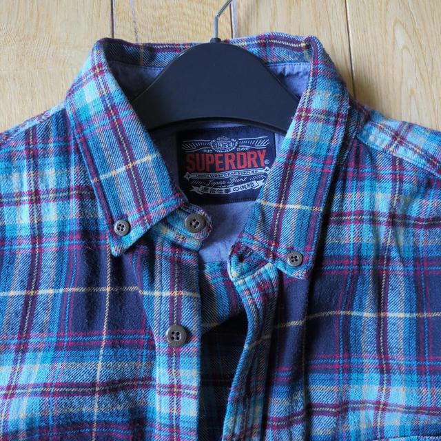 Superdry Women's Shirt - Red/Blue - S on Productcaster.