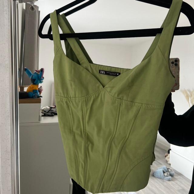 Zara Women's Corset - Green - XS on Productcaster.