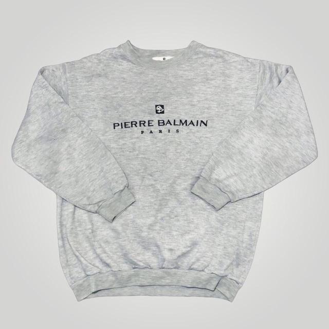 Balmain Men's Sweatshirt - Grey - M on Productcaster.