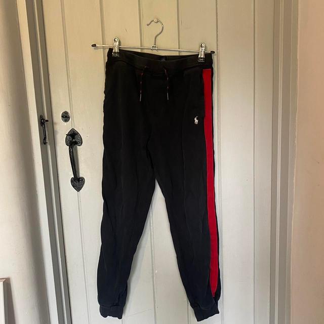 Ralph Lauren Kids' Sweatpants - Black/Red - 10 years on Productcaster.