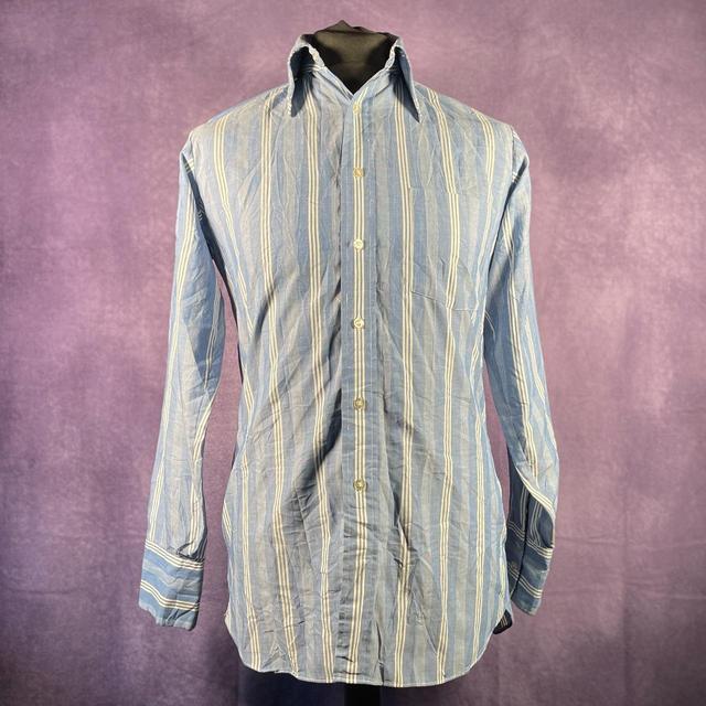 Vintage Men's Shirt - Blue - M on Productcaster.