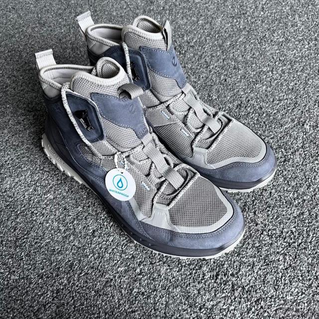 ECCO Men's Trainers - Grey/Blue - UK 8 on Productcaster.