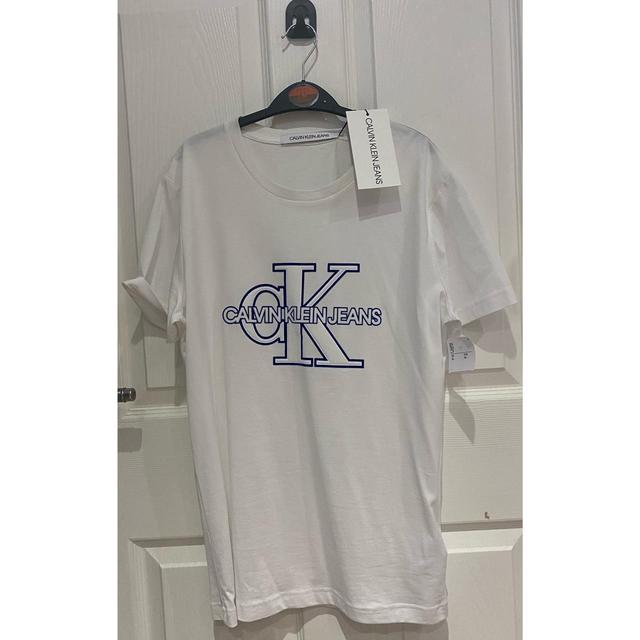 Calvin Klein Jeans Men's T-shirt - White - XS on Productcaster.