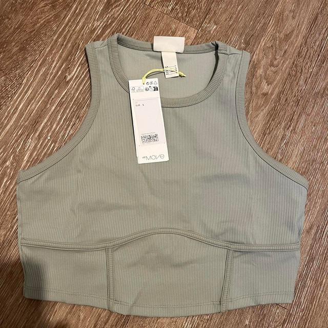 H&M Women's Crop top - Green - 14 on Productcaster.