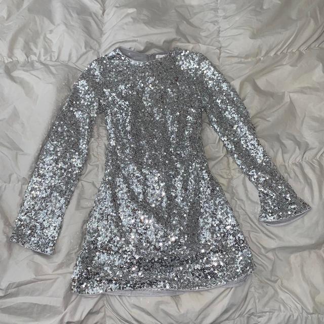 H&M Women's Dress - Silver - 8 on Productcaster.