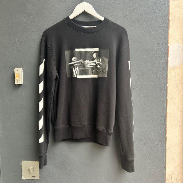 Off-White Men's Jumper - Black - S on Productcaster.