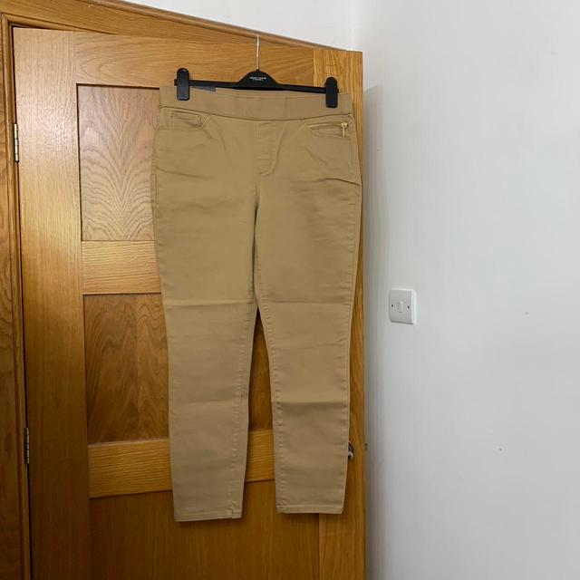 Andrew Marc Women's Trousers - Tan - UK 14 on Productcaster.