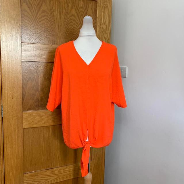 Women's Blouse - Orange/Red - One size on Productcaster.