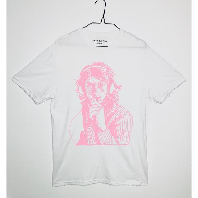 Gildan Men's T-shirt - White/Pink - XL on Productcaster.