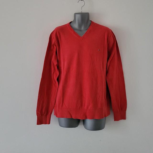 Tommy Hilfiger Men's Jumper - Red - L on Productcaster.