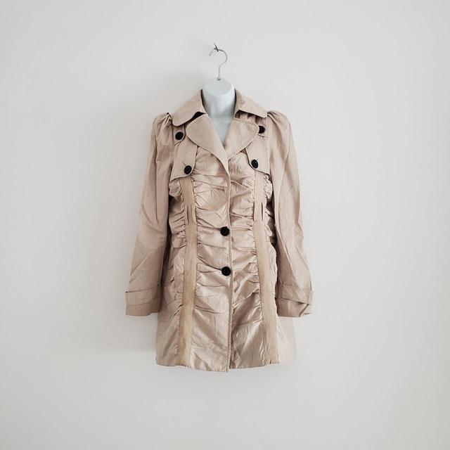 Vintage Women's Trench - Tan - UK 10 on Productcaster.