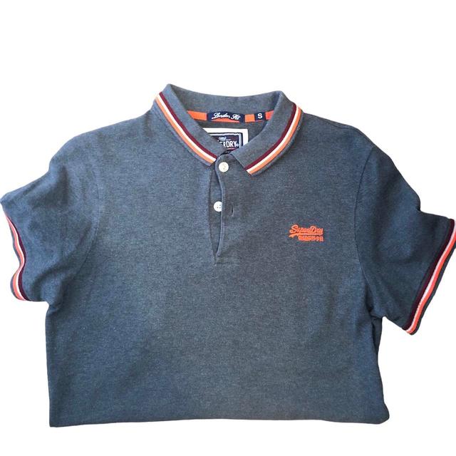 Superdry Men's Polo shirt - Grey - S on Productcaster.