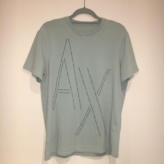 Armani Exchange Men's T-shirt - Green/Blue - XL on Productcaster.