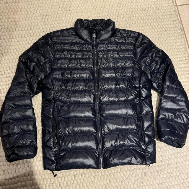 Ralph Lauren Men's Puffer Jacket - Navy/Blue - S on Productcaster.