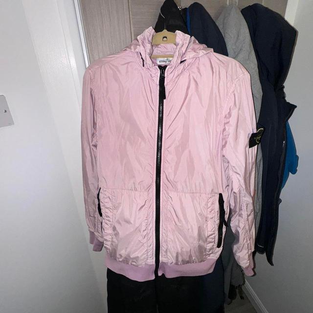 Stone Island Men's Jacket - Pink - S on Productcaster.