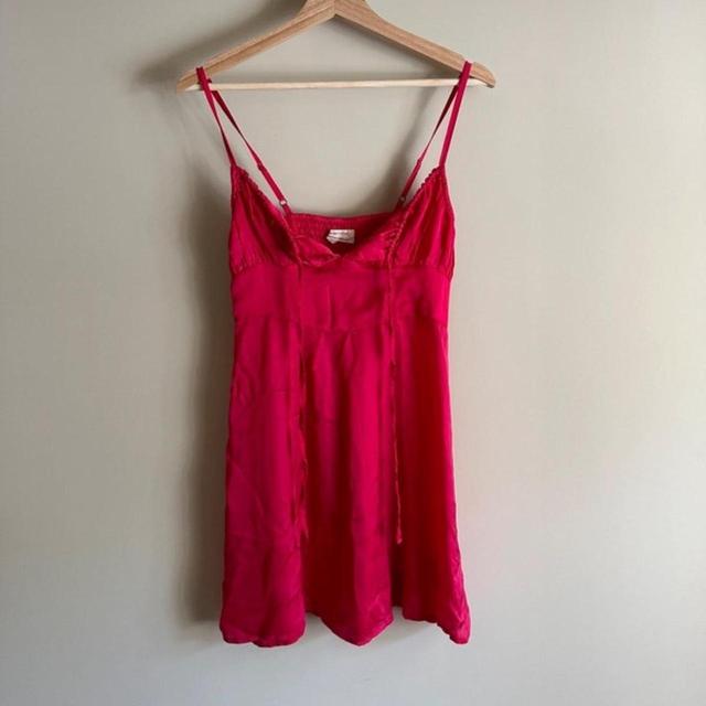 Urban Outfitters Women's Babydoll Dress - Pink/Red - 6 on Productcaster.