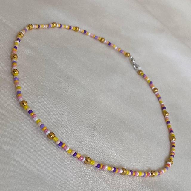 Custom Women's Necklace - Multi/Gold on Productcaster.