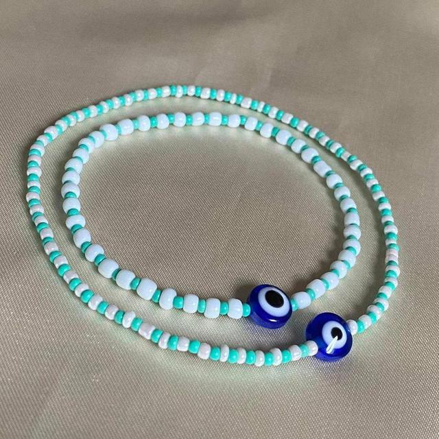 Handmade Women's Bracelet - Blue on Productcaster.