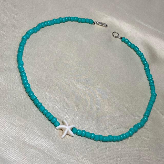 Custom Women's Necklace - Blue on Productcaster.