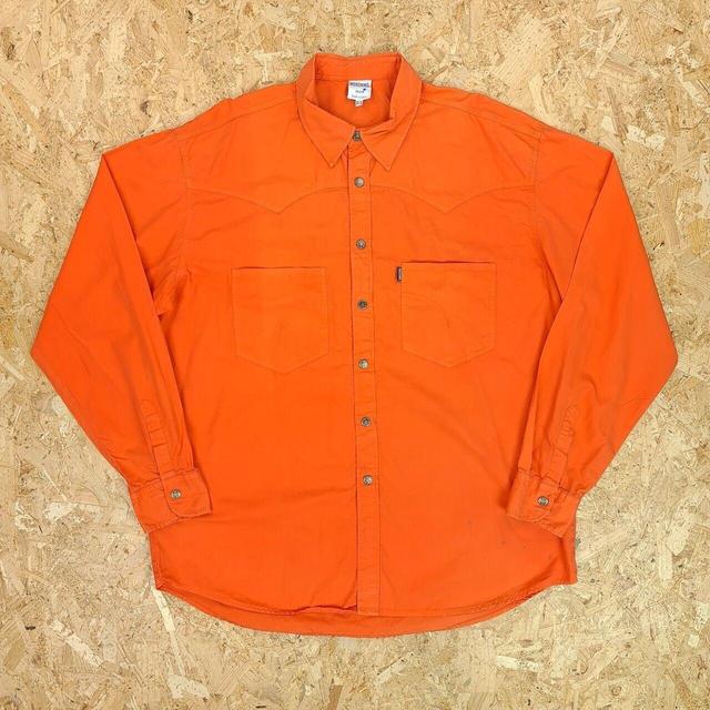 Moschino Men's Shirt - Orange - XXL on Productcaster.