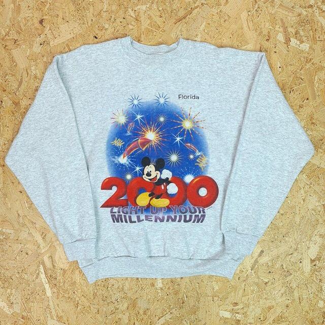 Disney Men's Sweatshirt - Grey - L on Productcaster.