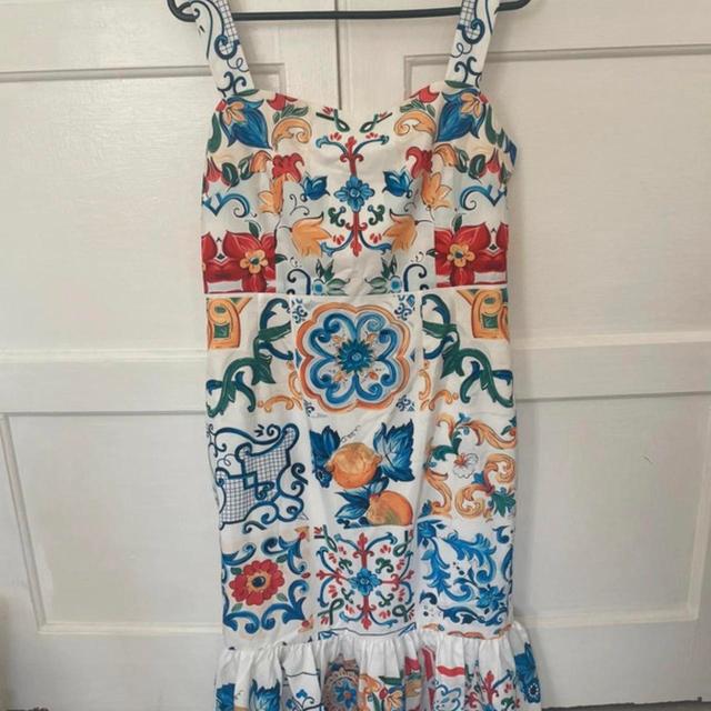 Women's Holiday Dress - White/Multi - 14 on Productcaster.