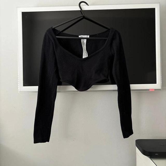 Zara Women's Crop top - Black - 8 on Productcaster.