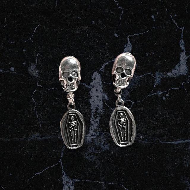 Women's Earrings - Silver on Productcaster.