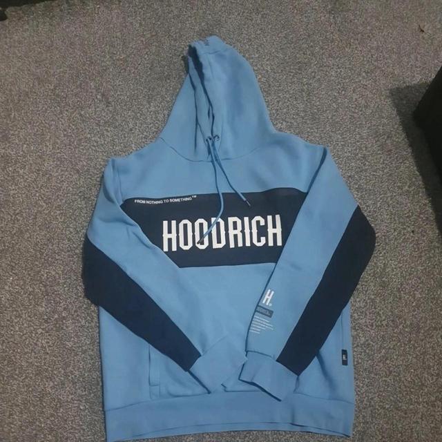 Hoodrich Men's Hoodie - Black/Blue - L on Productcaster.