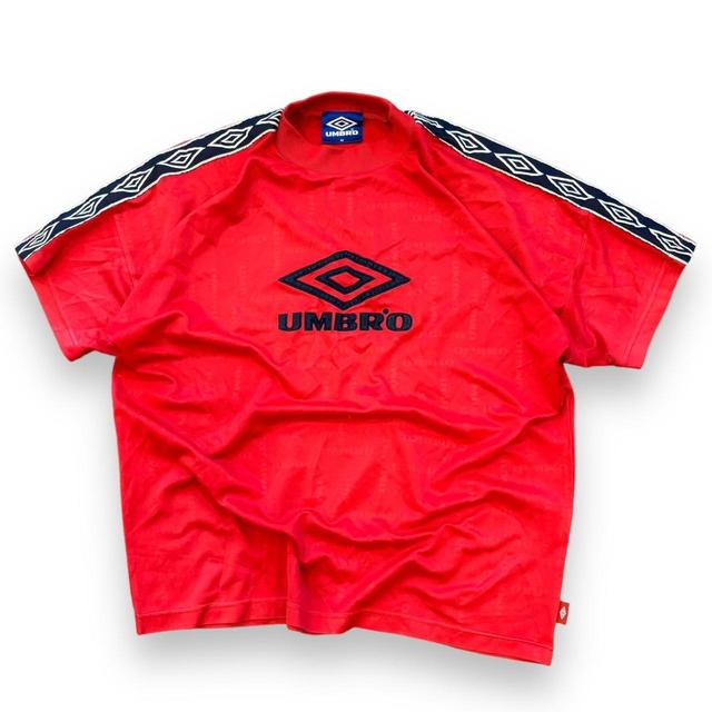 Umbro Men's T-shirt - Red/Navy - M on Productcaster.