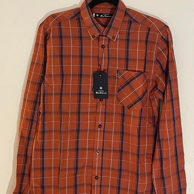 Ben Sherman Men's Shirt - Orange/Brown - S on Productcaster.