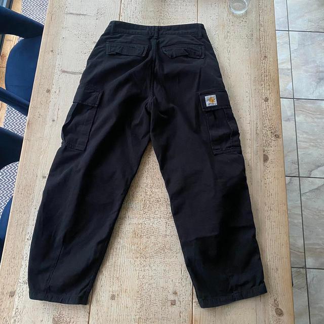 Carhartt WIP Men's Wide leg Trousers - Black - S on Productcaster.