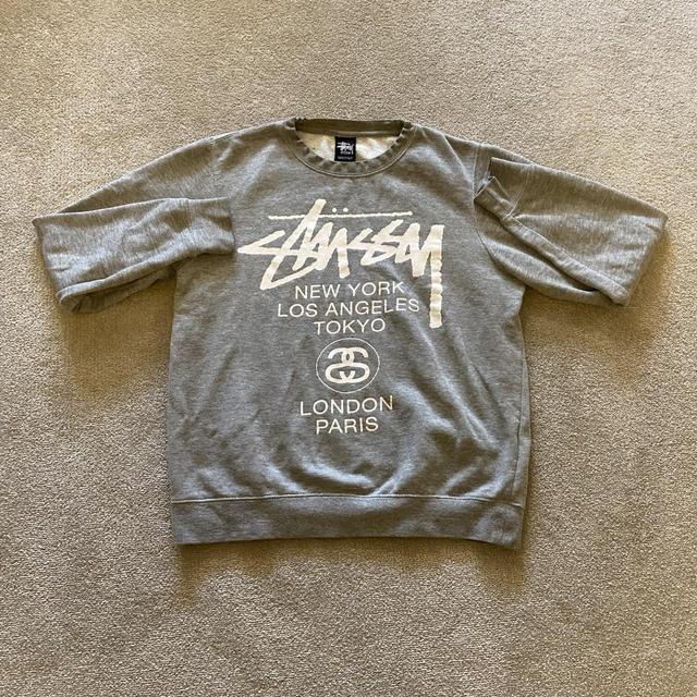 Stüssy Men's Sweatshirt - Grey - M on Productcaster.