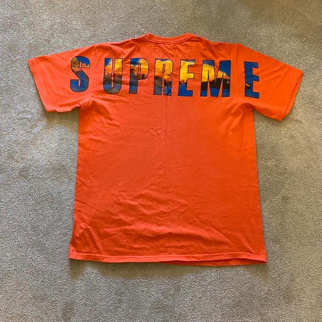 Supreme Men's T-shirt - Orange - M on Productcaster.